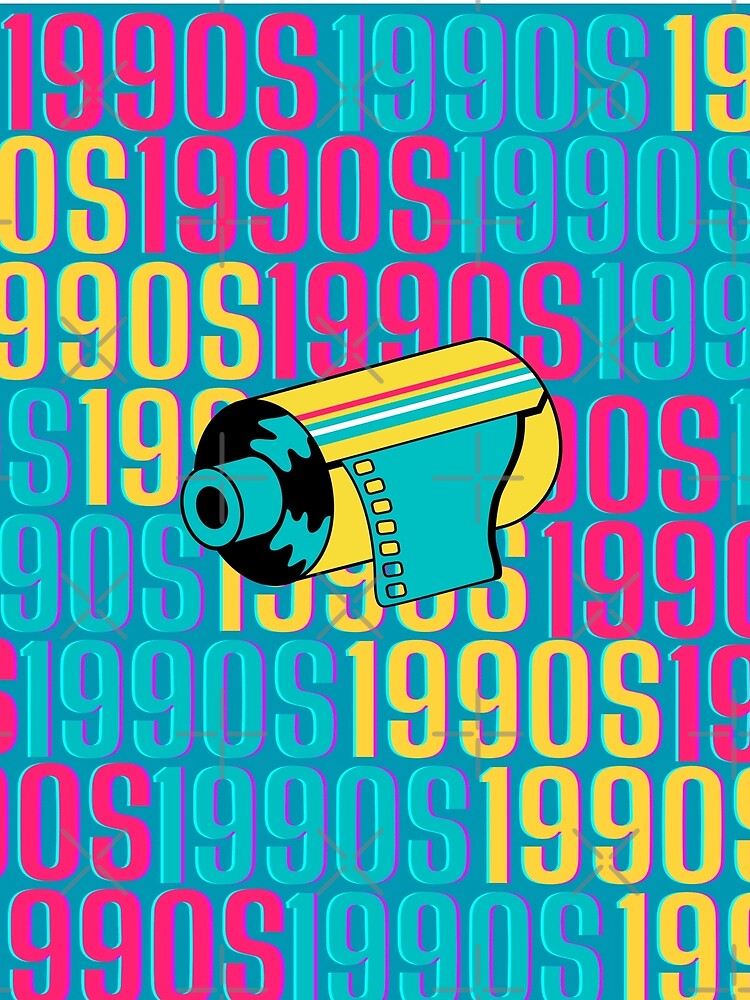 1990s retro design 33 - Teal Background by PunjabanJatti
