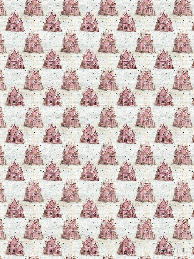 Pink Christmas Pattern by LouieVanille