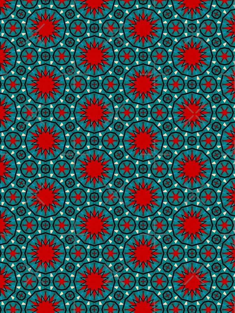 Retro Stars Pattern by Shy Fractal Designs