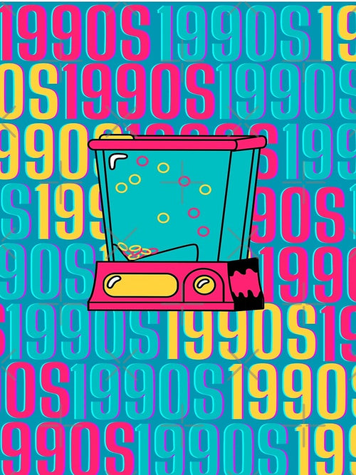 1990s retro design 11 - Teal Background by PunjabanJatti