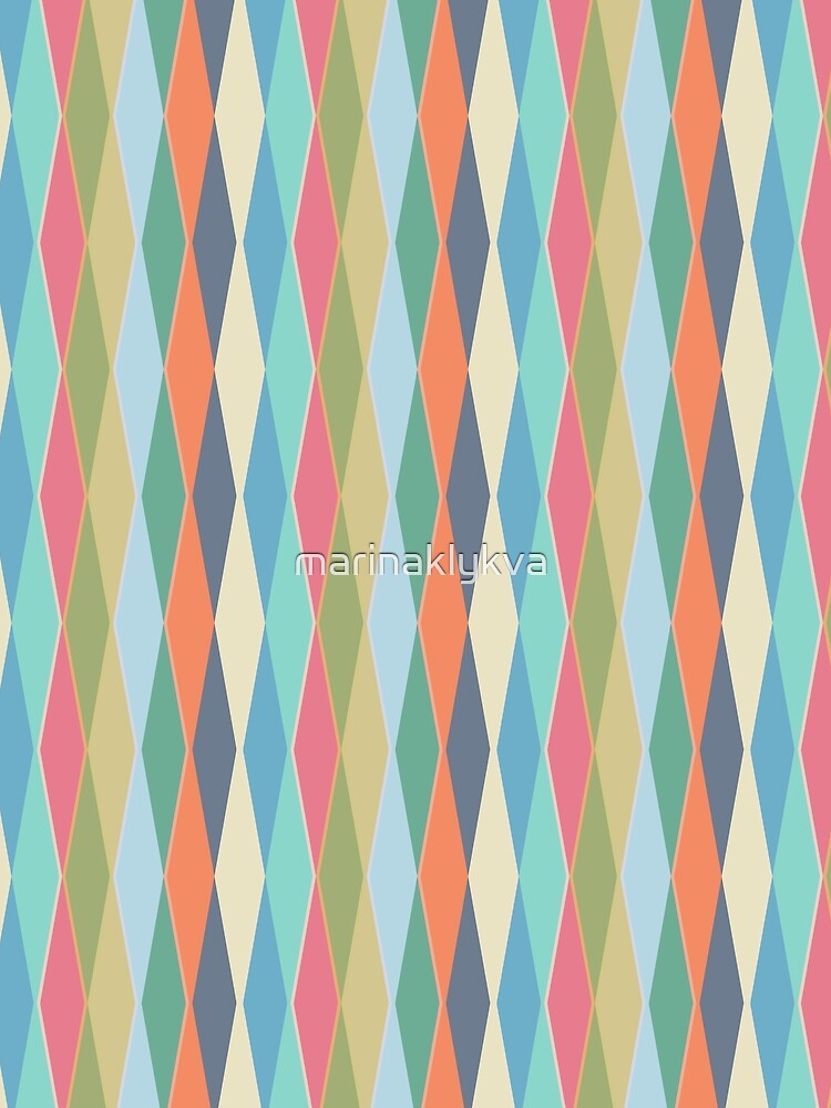 Abstract modern geometric retro striped orange mustard grey. by marinaklykva