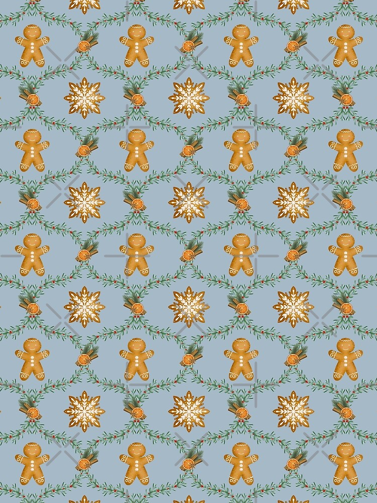 Christmas Retro Gingerbreads Pattern by EL-Lebedenko