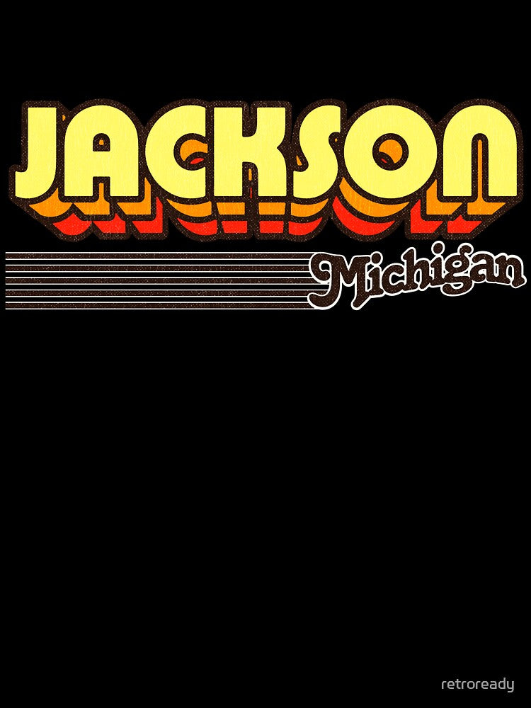 Jackson, Michigan | Retro Stripes by retroready