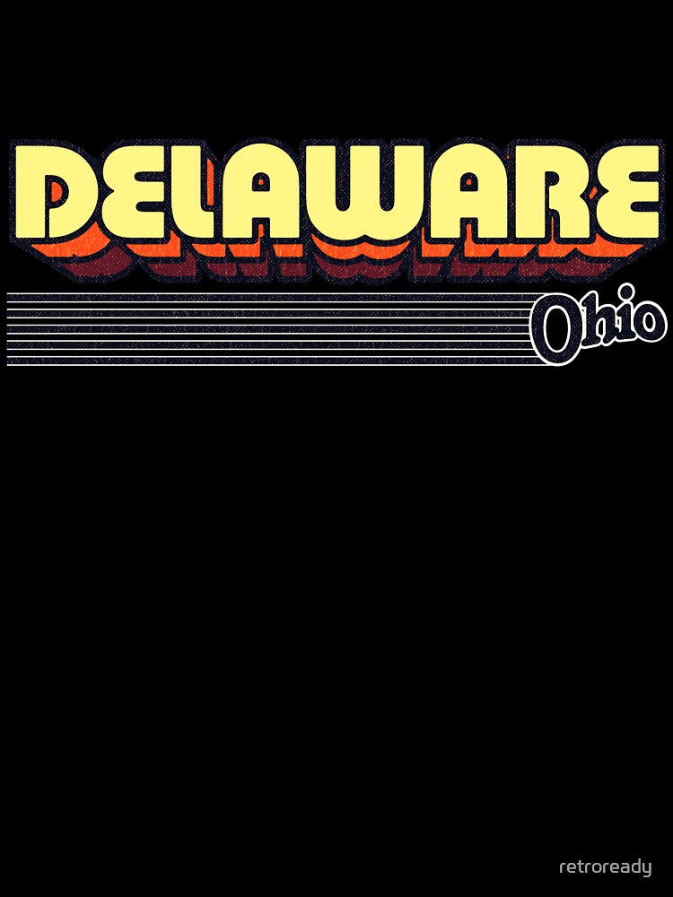 Delaware, Ohio | Retro Stripes by retroready