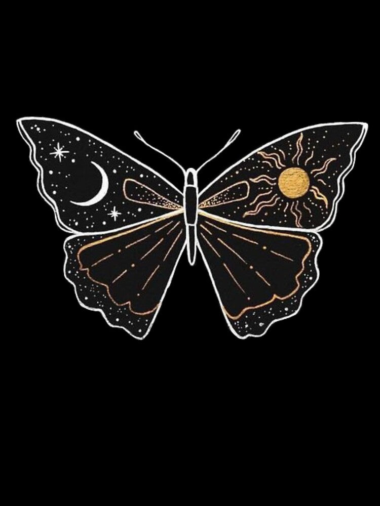 sun and moon moth by BrontesWhimsyStore
