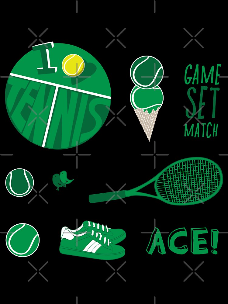 Kelly Green Retro Tennis Sticker Pack by The-Goods