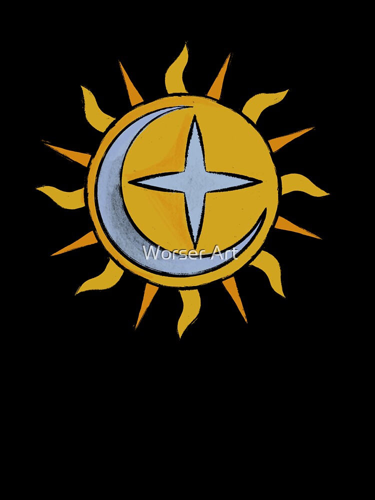 Sun, Moon, and Stars by Worser Art