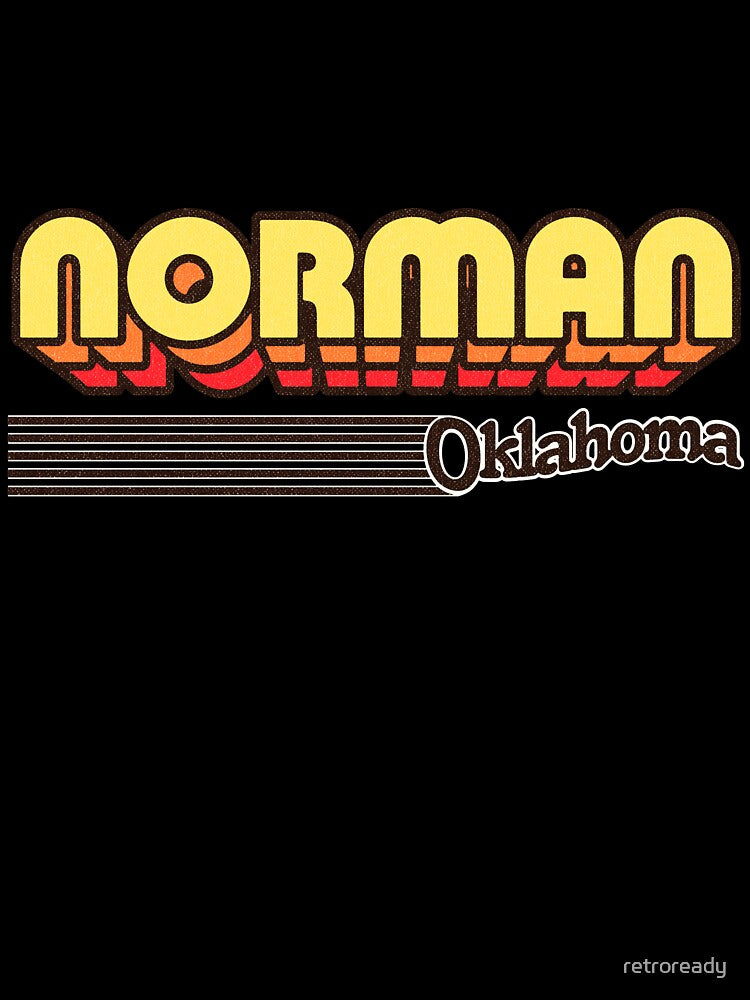 Norman, Oklahoma | Retro Stripes by retroready