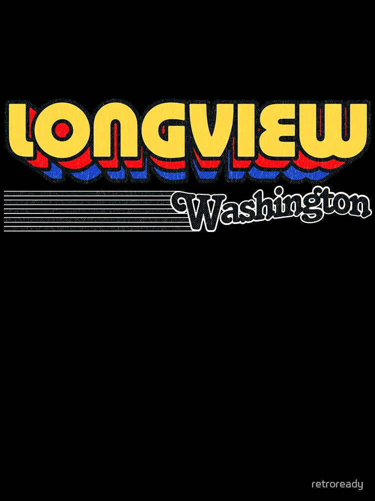 Longview, Washington | Retro Stripes by retroready
