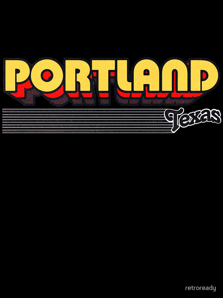Portland, Texas | Retro Stripes by retroready