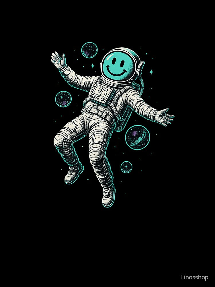 Smiley Astronaut in Space by Tinosshop