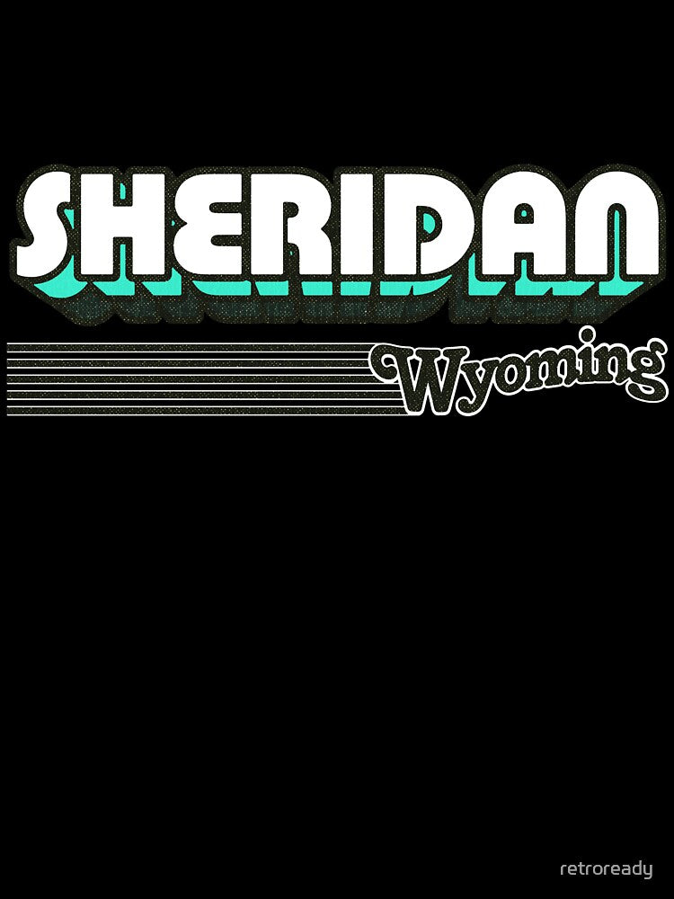Sheridan, Wyoming | Retro Stripes by retroready