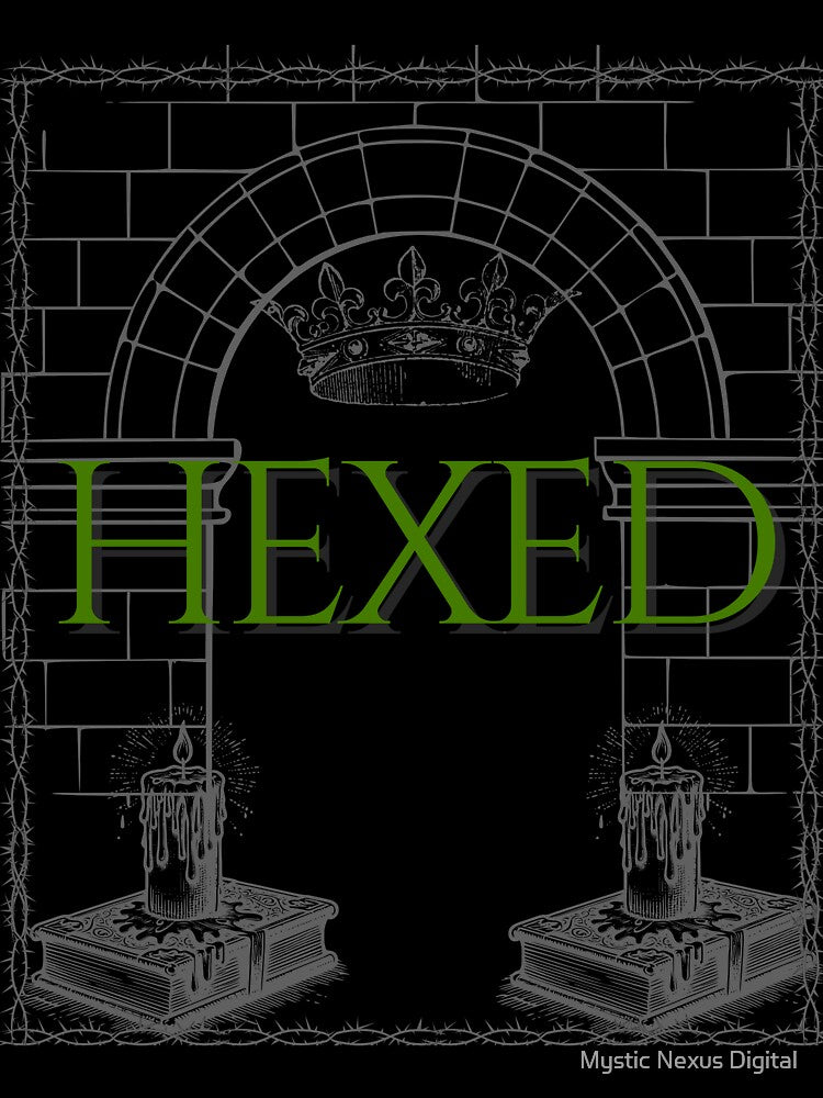 HEXED - Gothic Arch Candle Crown Design by Mystic Nexus Digital