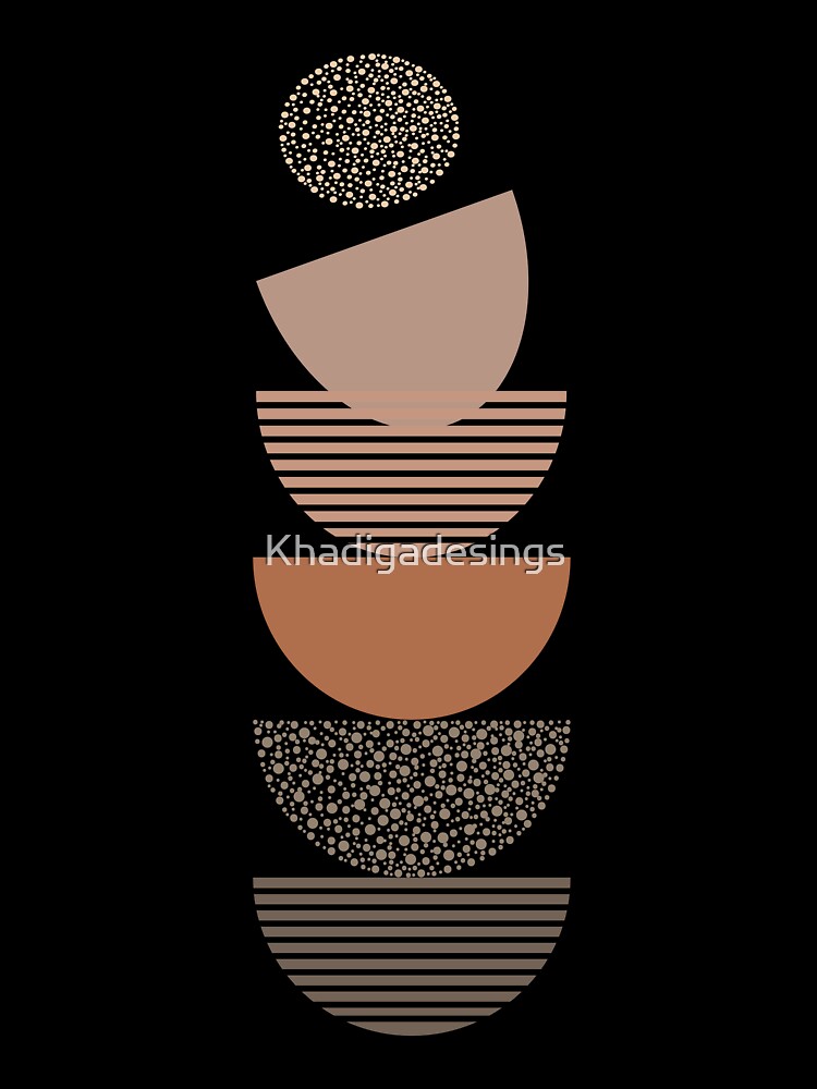 Stacked Boho Geometry by Khadigadesings