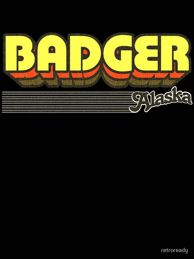 Badger, Alaska | Retro Stripes by retroready