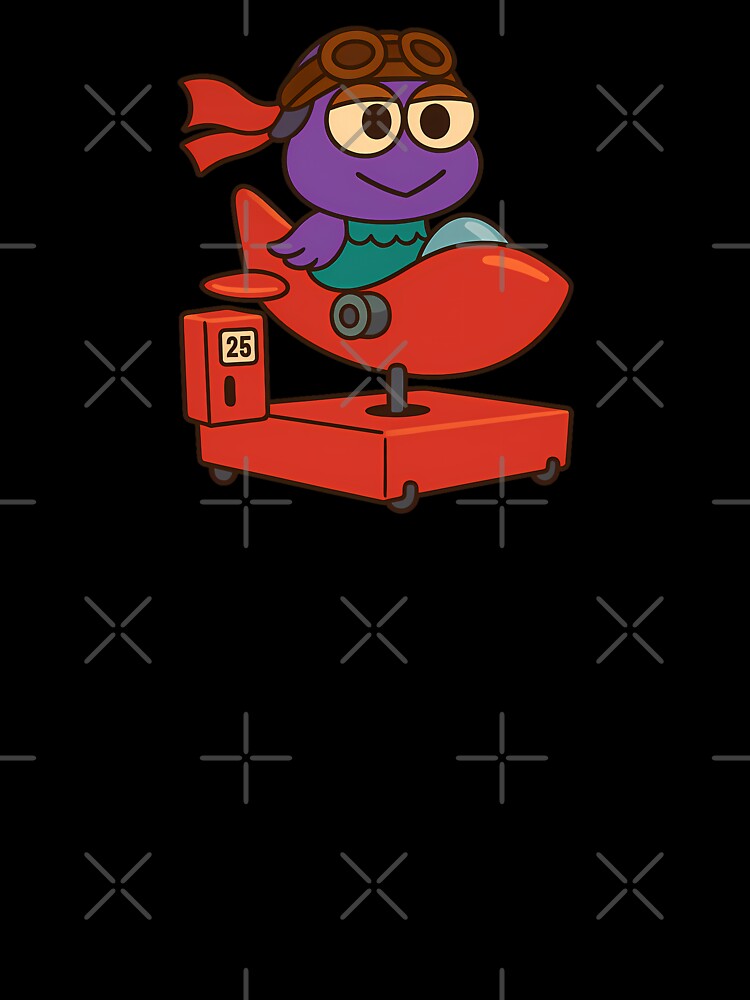 Ride of My Life – Retro Coin Operated Airplane Cartoon Design by BambaKchula