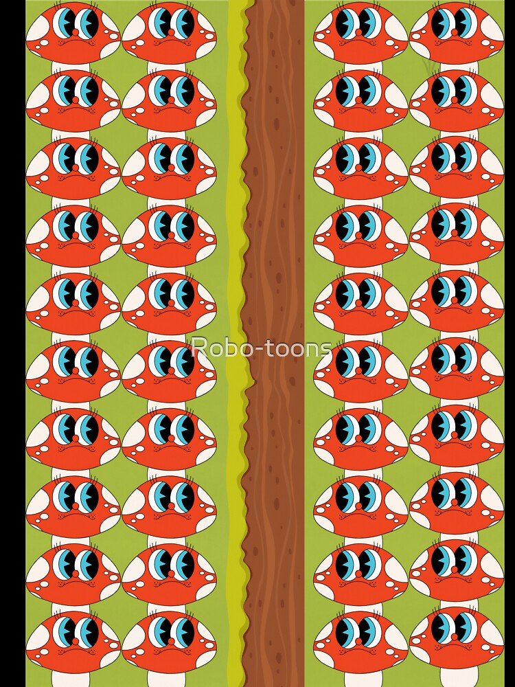 vegan people life mushroom pattern : new design by Robo-toons