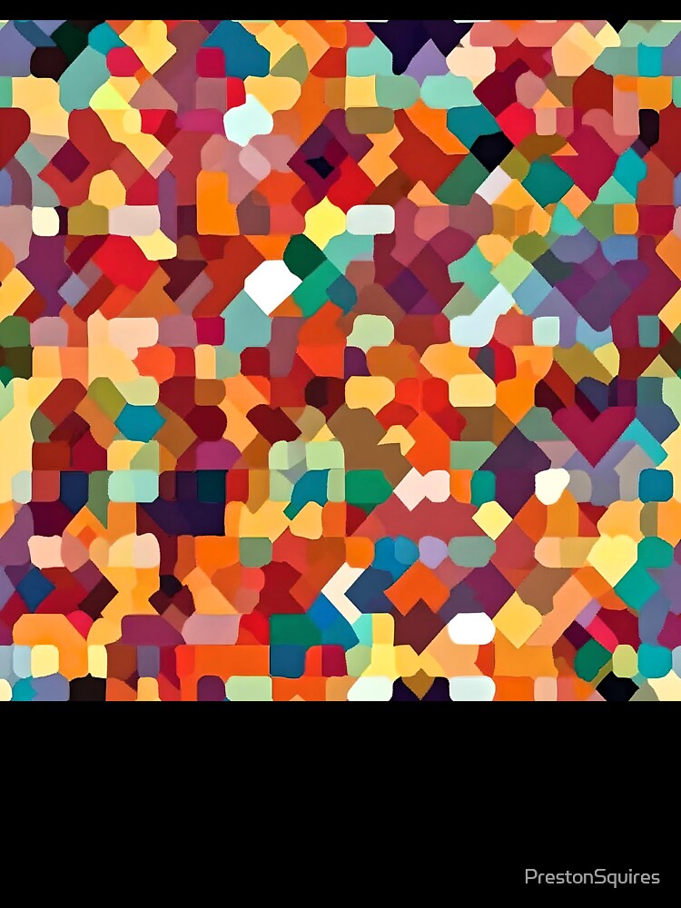 Colourful, abstract mosaic pattern. by PrestonSquires