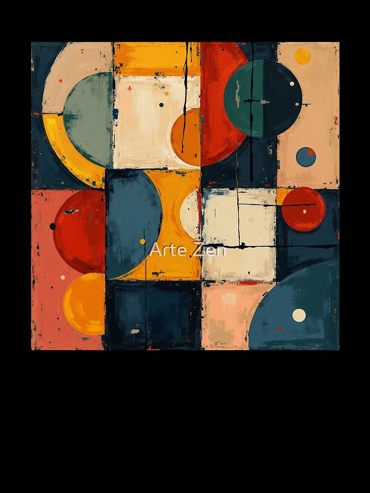 Colorful Geometric Abstraction – Modern Digital Circle Art by Arte Zen