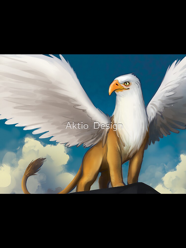A Mighty Griffin standing on a cliff by Aktio  Design