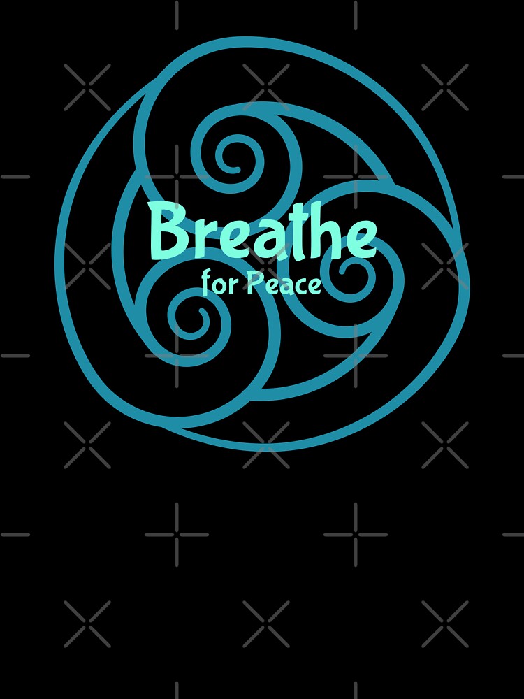 Breathe for Peace Yoga Triple Spiral by B-Smith-Apparel