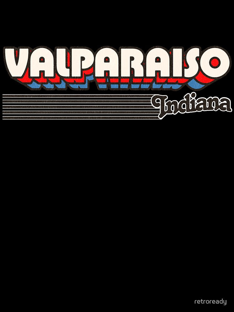 Valparaiso, Indiana | Retro Stripes by retroready