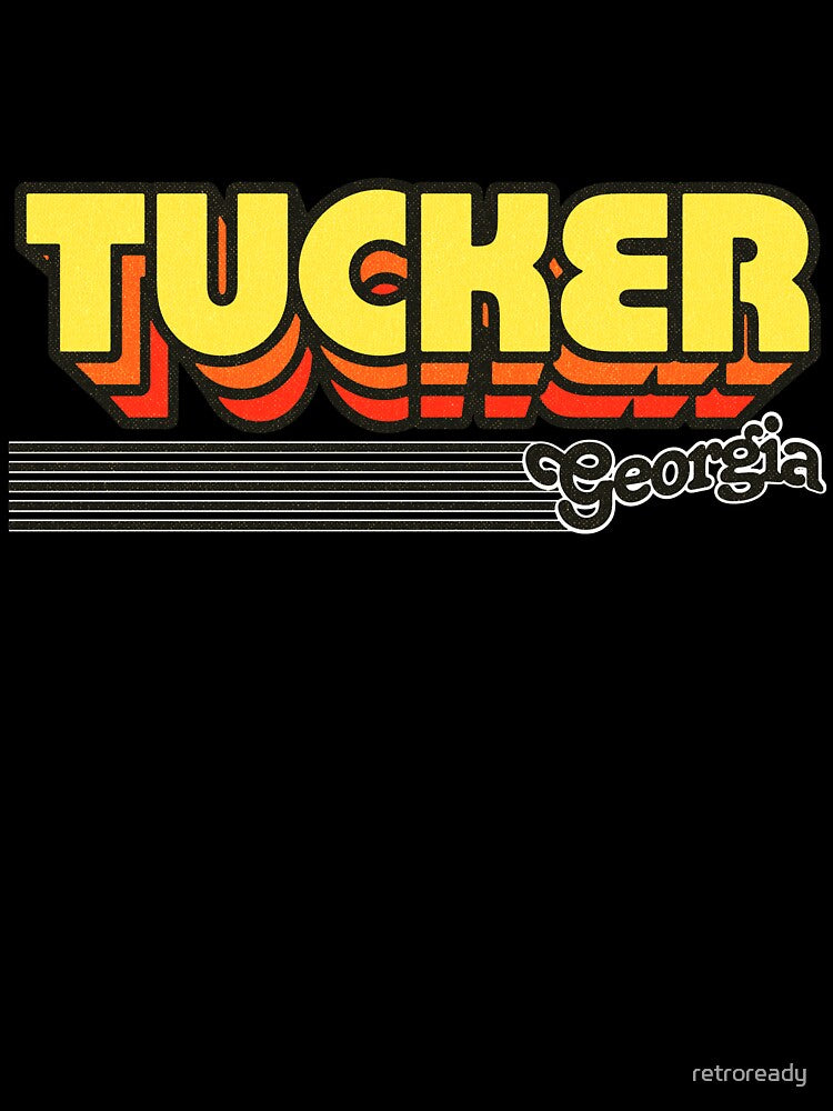 Tucker, Georgia | Retro Stripes by retroready