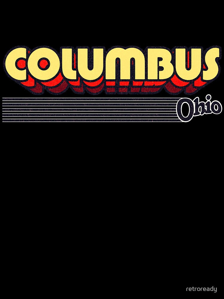 Columbus, Ohio | Retro Stripes by retroready