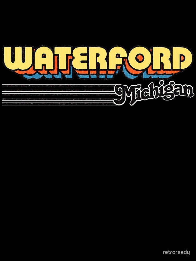 Waterford, Michigan | Retro Stripes by retroready