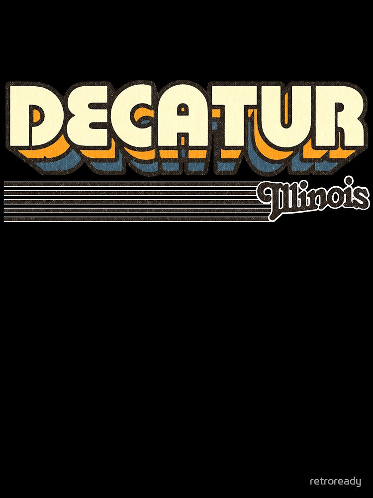 Decatur, Illinois | Retro Stripes by retroready