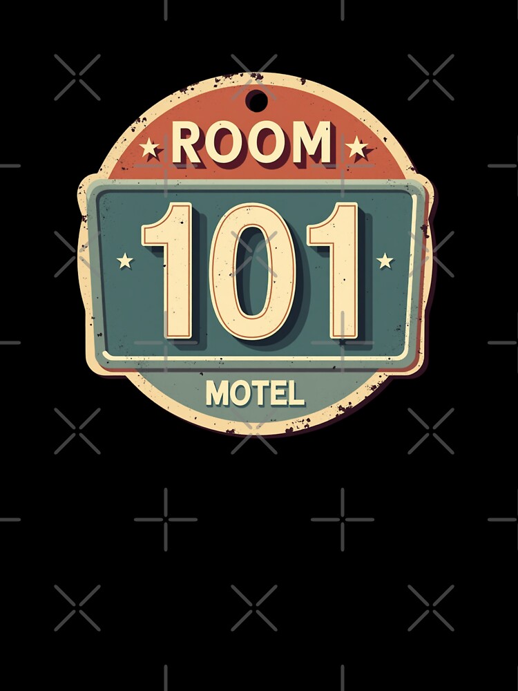 Retro Motel Key Tag Room 101 by Craftifik .