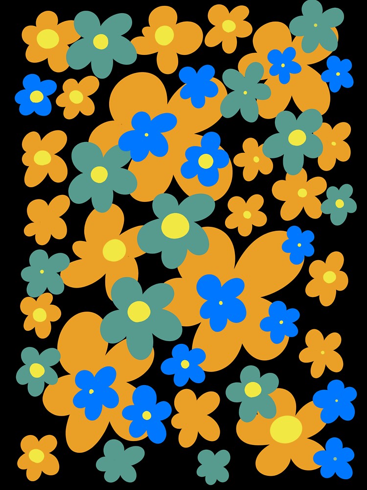 Stay Groovy Retro Flowers 90s cutie ? by PDMT