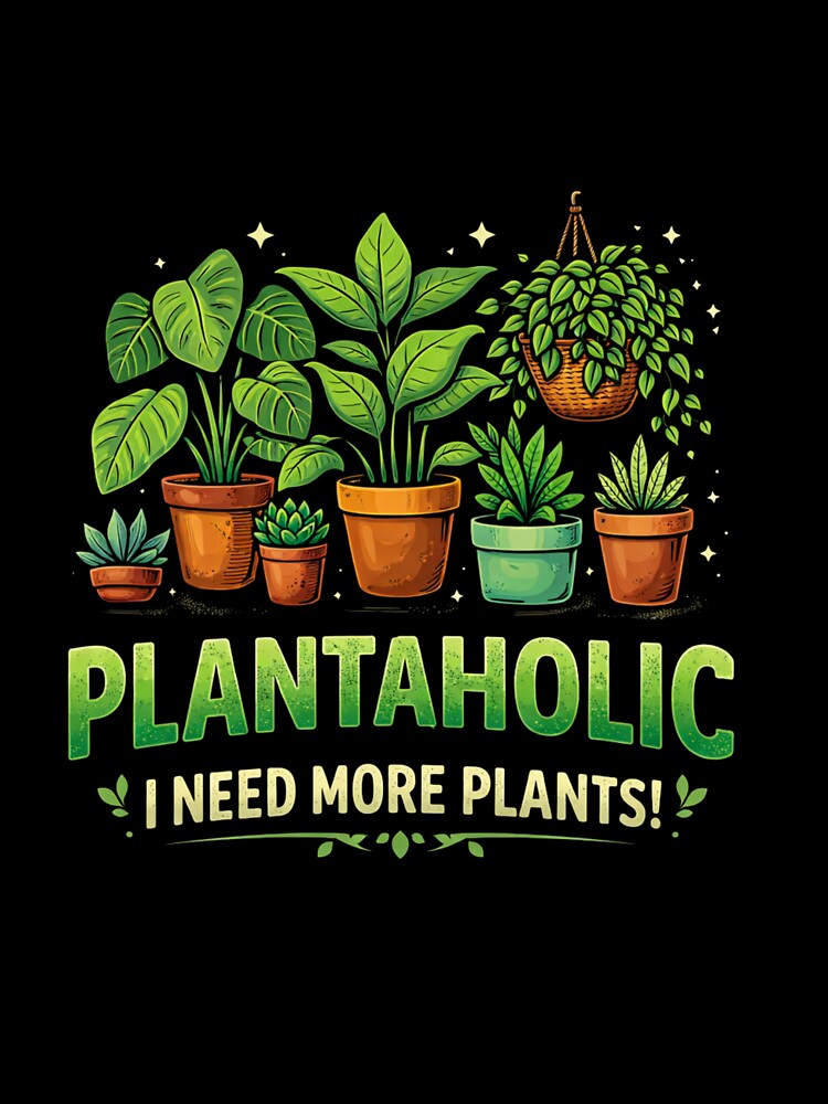 PlantaholicPlantaholic I Need More Plants Funny Plant Lover Gift Cute Houseplant DesignAesthetic Funny Plant Lover Gift Idea for Plant Moms & Indoor Jungle Fans by HubCreates