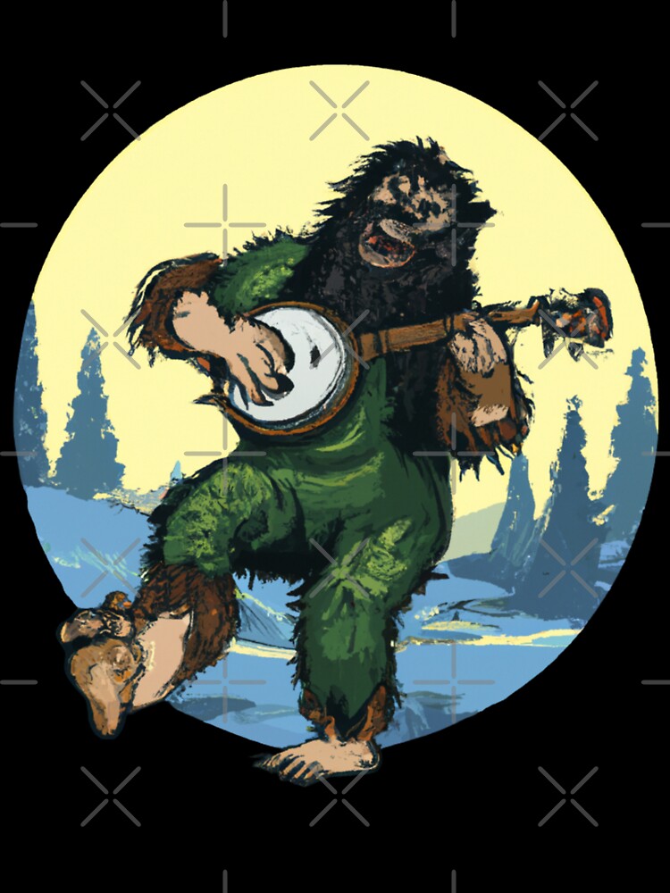 Bigfoot Playing the Banjo by soulfulprintss8