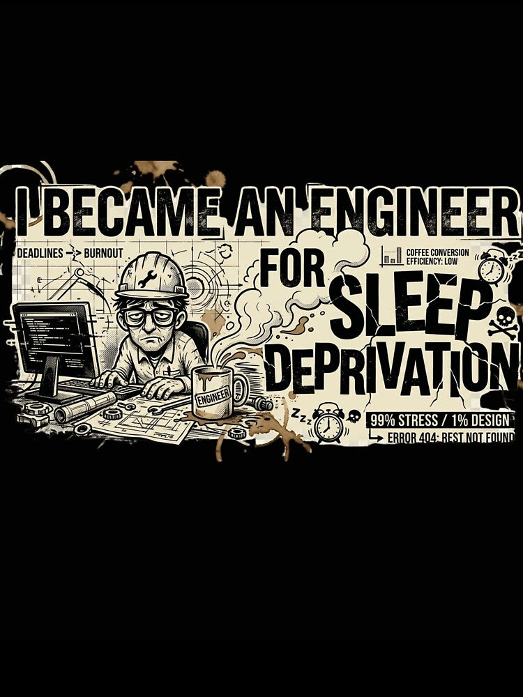 I Became an Engineer for Sleep Deprivation by Amr Darwish Graphic designer