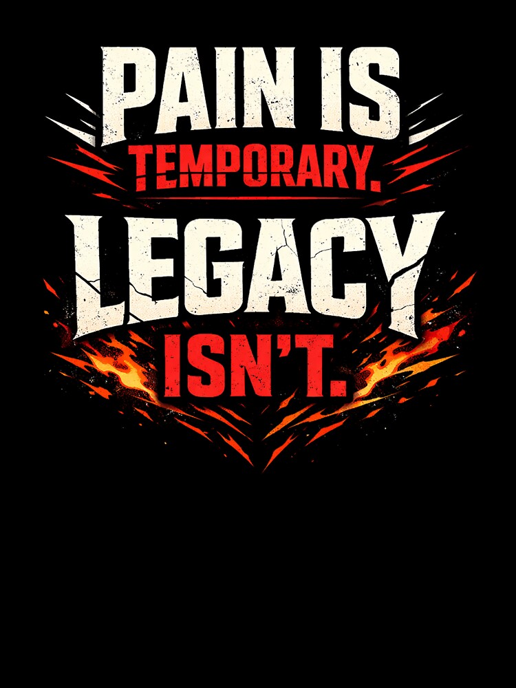 Pain Is Temporary Legacy Is Forever Gym Grunge Stoic Pump Cover by SoulFlex