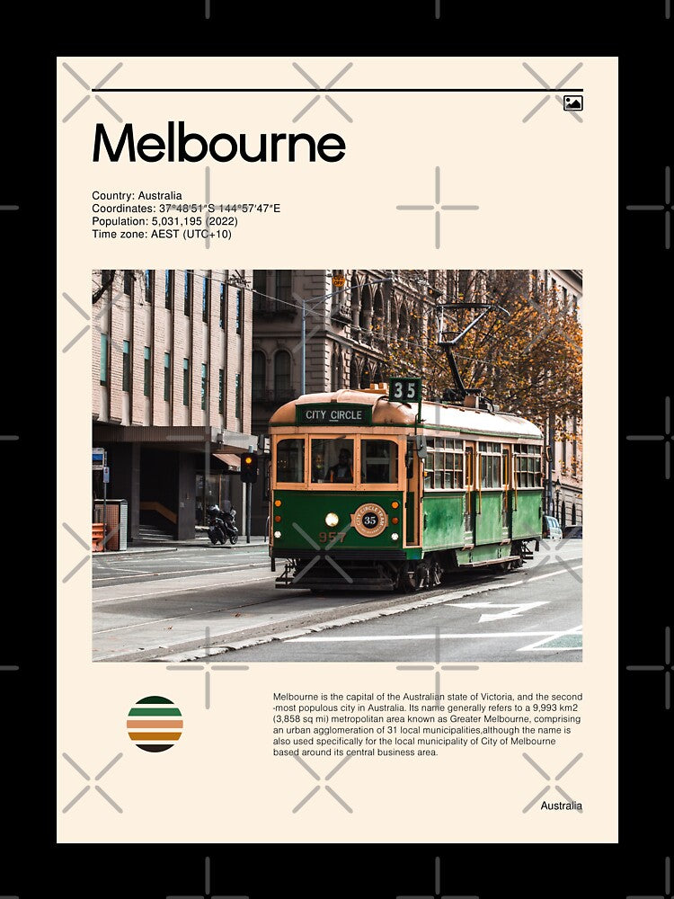 Visit Melbourne, Australia (Travel poster) by RabbitK