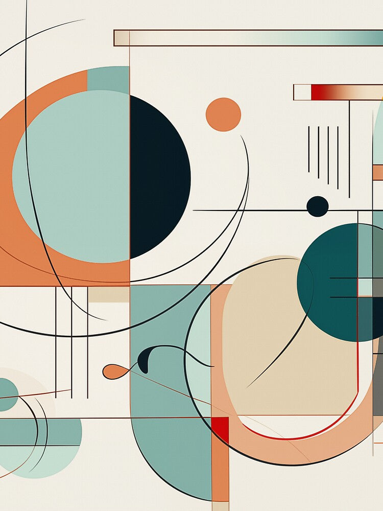 Abstract Organic Shapes and Lines 252 by Szafranscy Art Studio