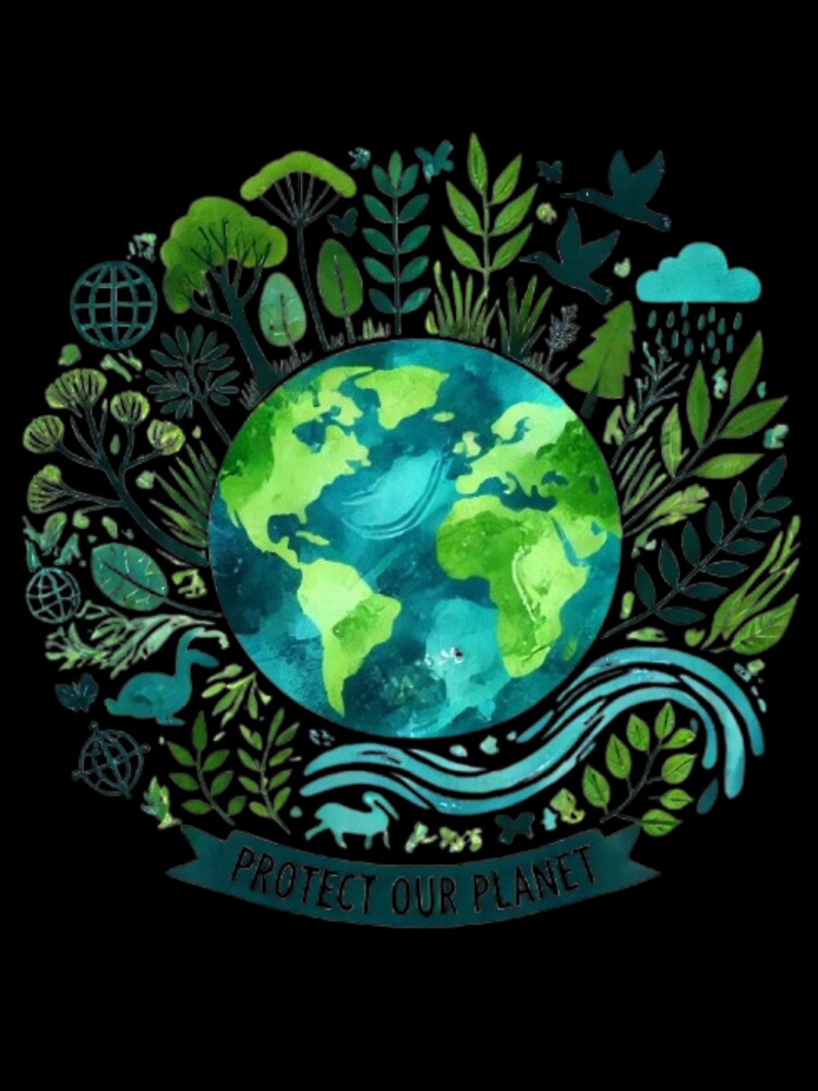 Protect our Planet funny design t-shirts by filalihicham1