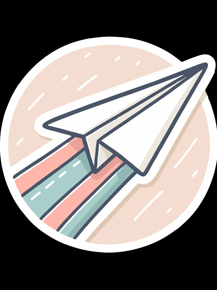 Paper Plane in Mid-Flight by OniumEth