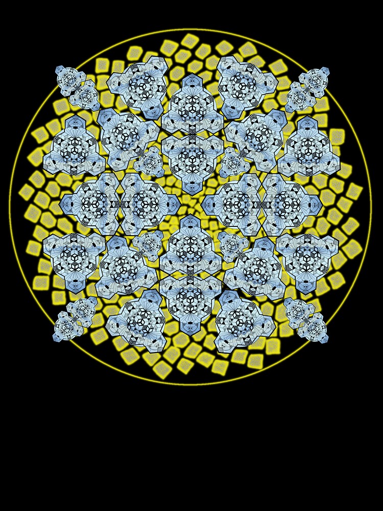 Mountain Range Cube Mandala Cacophony & CircleVisions (Y) by createVisions