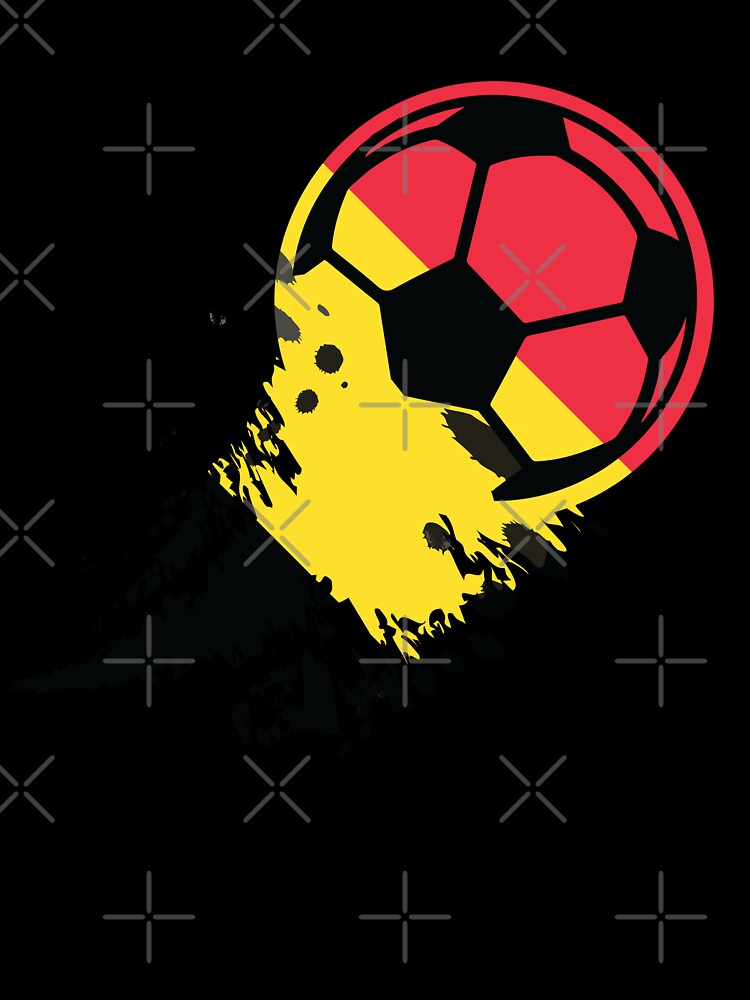 Belgium Soccer Flag Football with Paint Splatter Effect by Shiraufa