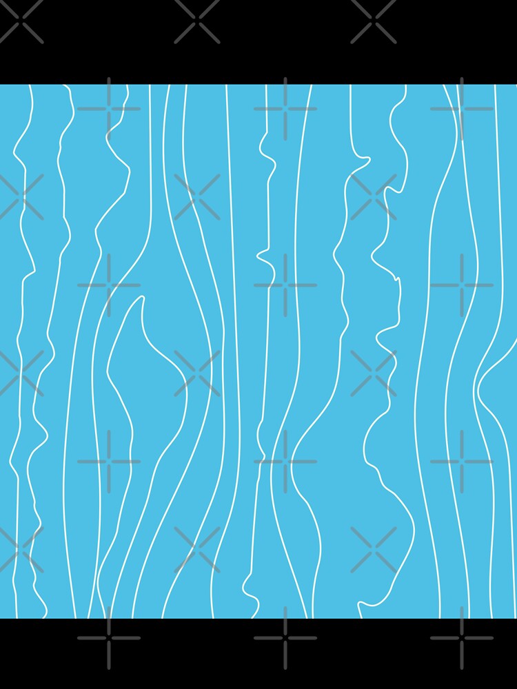 Abstract Doodle Sea Waves Pattern by MakeitMelo