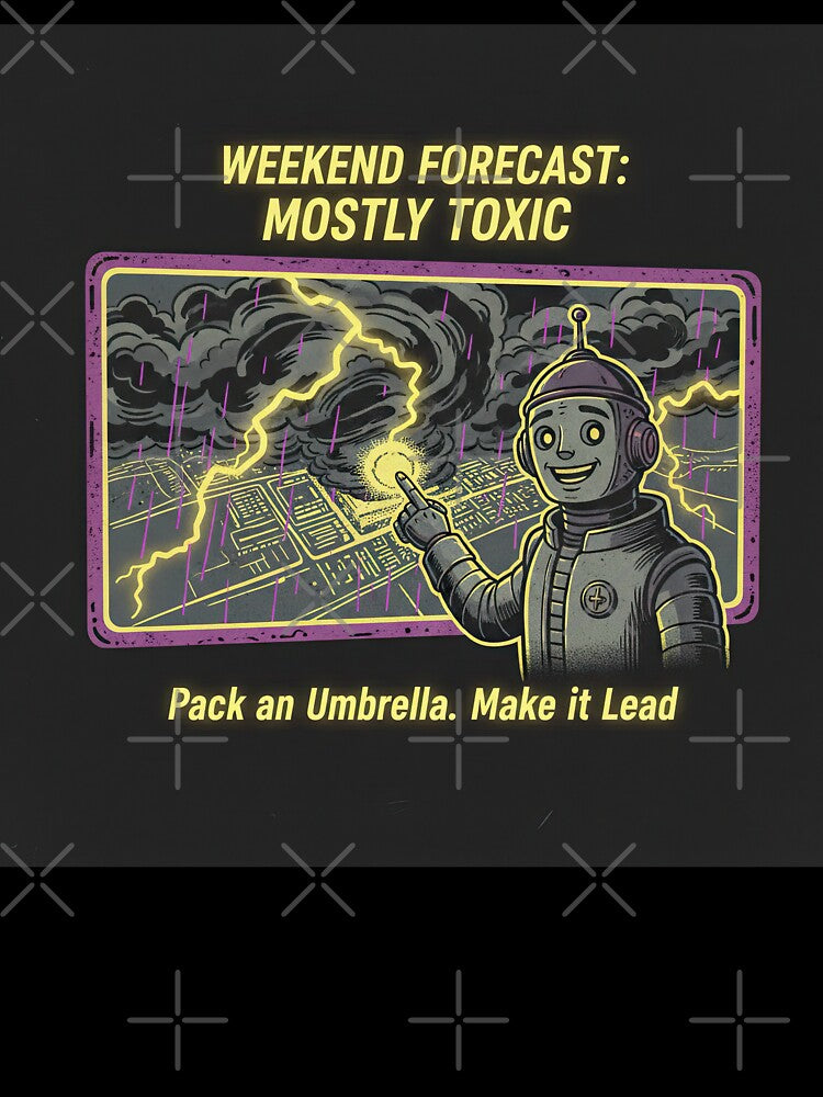 Retro Futuristic Toxic Weather Forecast Illustration by SavinMercantile