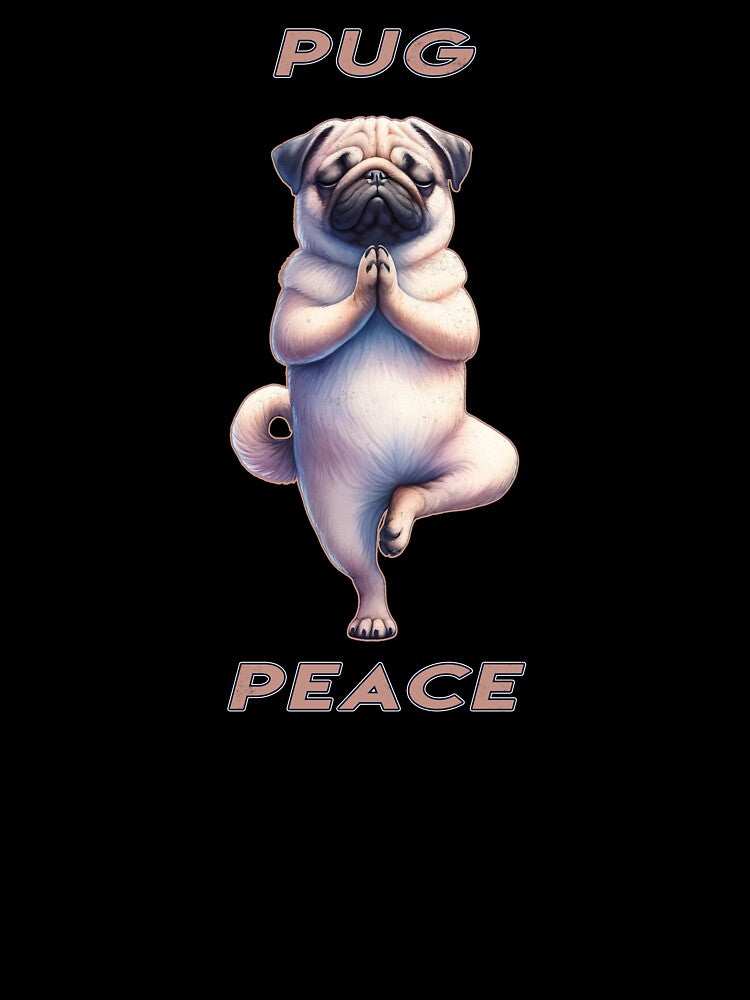 Pug Yoga - Pug Peace by Mindful-Designs