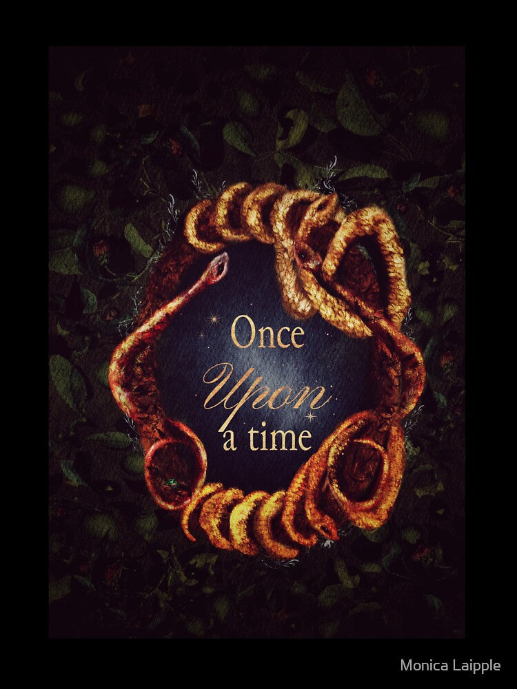 Gothic fairy tale wall art once upon a time by Monica Laipple