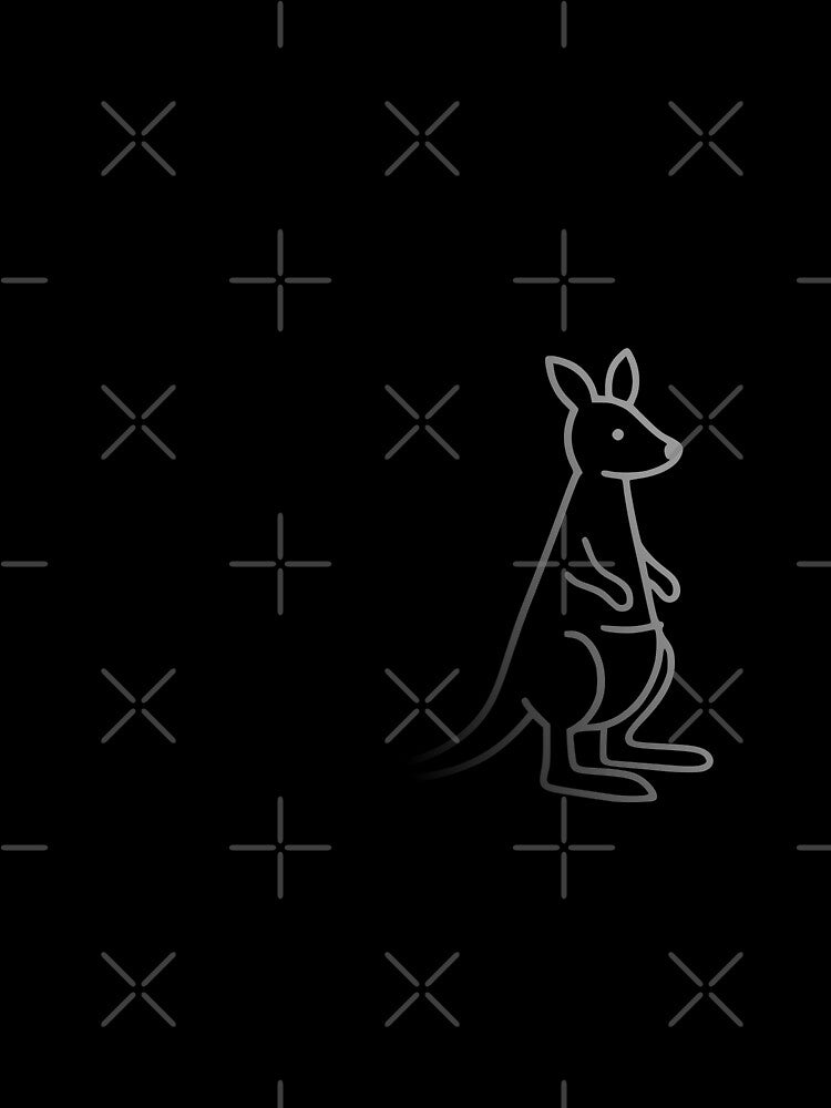 Quantum Physics Australia Kangaroo Humor Minimal Design by AnnSign