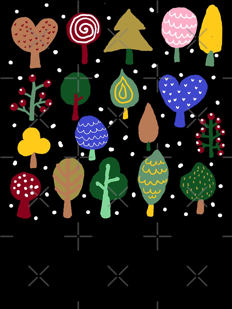 cute tree pattern by zzzozzo