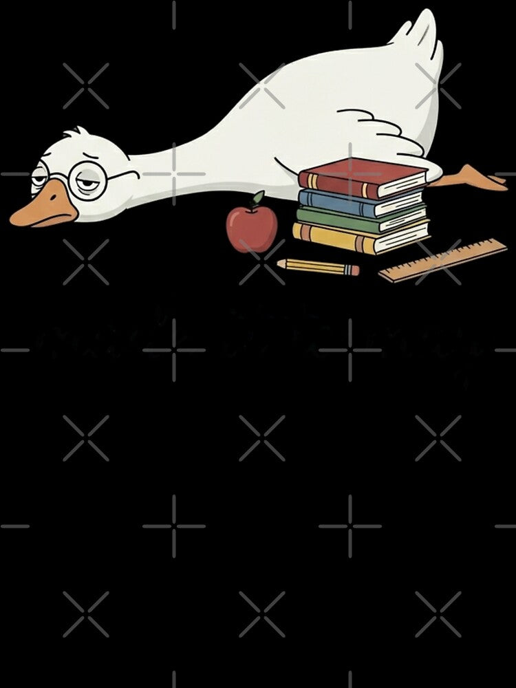 Made It to May Funny Teacher Duck Classroom Art by sinkedink