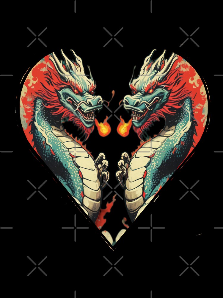 two dragons love Fire dragon breathing fire by Expressions-Sel